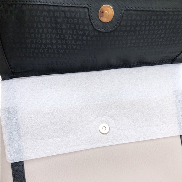 Kate Spade Hazel Court Mason Large Tote Black Bow - Picture 8 of 8